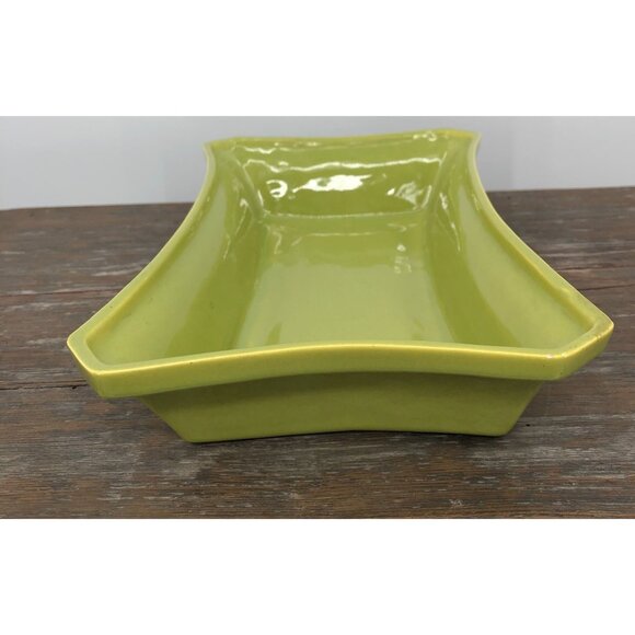 Vintage Green Ceramic Serving Dish 10X7 Kitchenware Tableware Decor - Picture 5 of 11